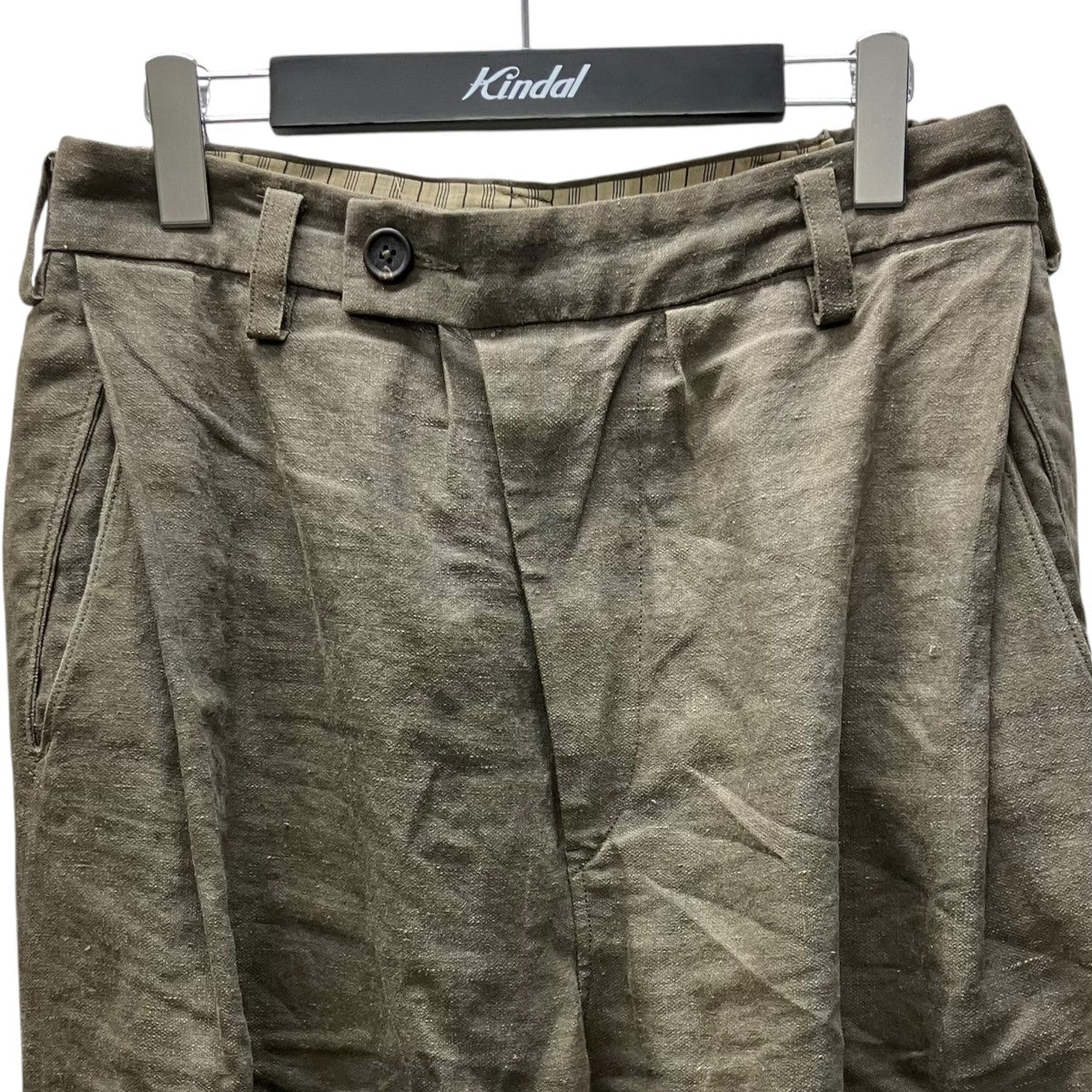 ZIGGY CHEN 23SS リネンパンツ 古着・中古-2枚目のアイテム画像