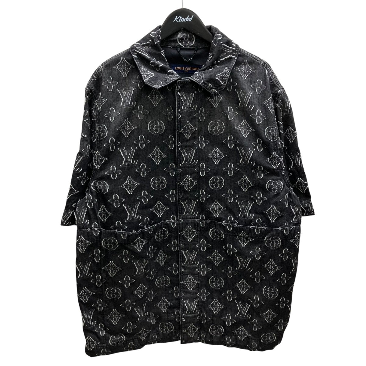 LOUIS VUITTON モノグラムショートスリーブシャンブレーシャツ 古着・中古-1枚目のアイテム画像