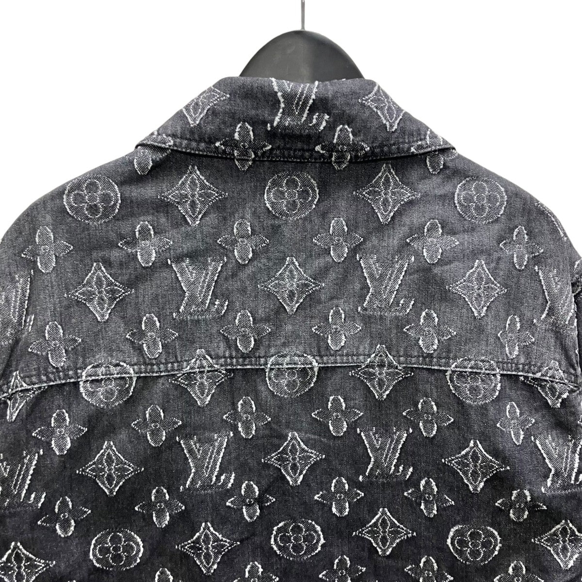 LOUIS VUITTON モノグラムショートスリーブシャンブレーシャツ 古着・中古-4枚目のアイテム画像