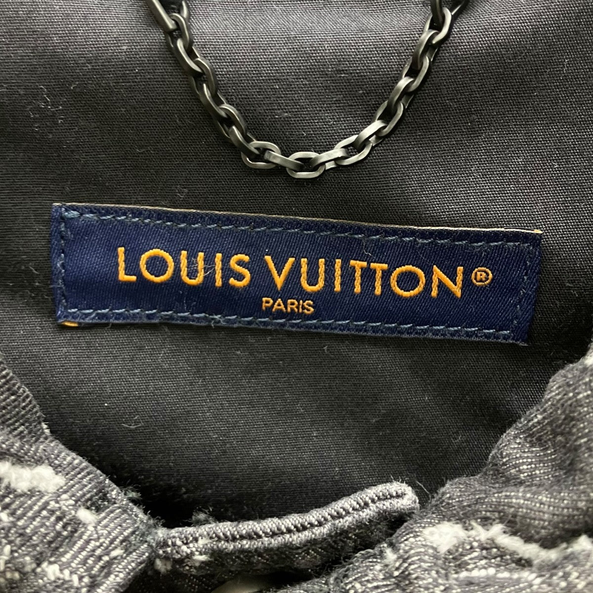 LOUIS VUITTON モノグラムショートスリーブシャンブレーシャツ 古着・中古-6枚目のアイテム画像