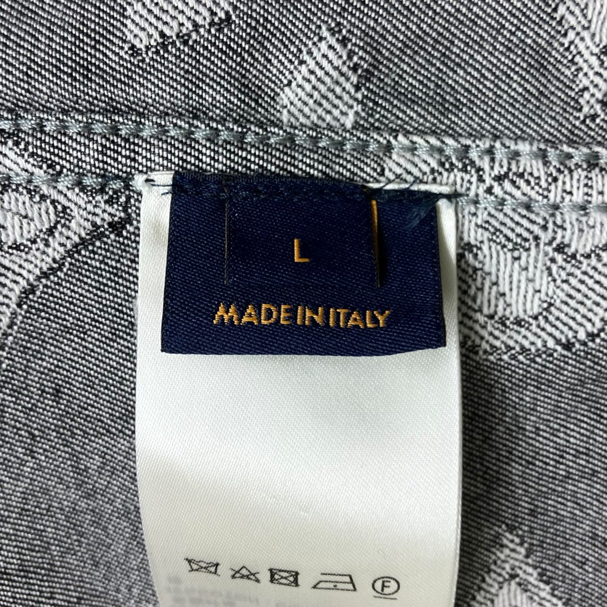 LOUIS VUITTON モノグラムショートスリーブシャンブレーシャツ 古着・中古-7枚目のアイテム画像