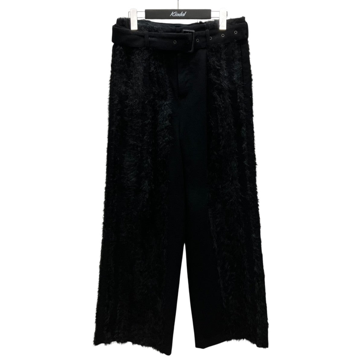 25AW FUR TWEED BELT PANTS ファーベルトパンツ
