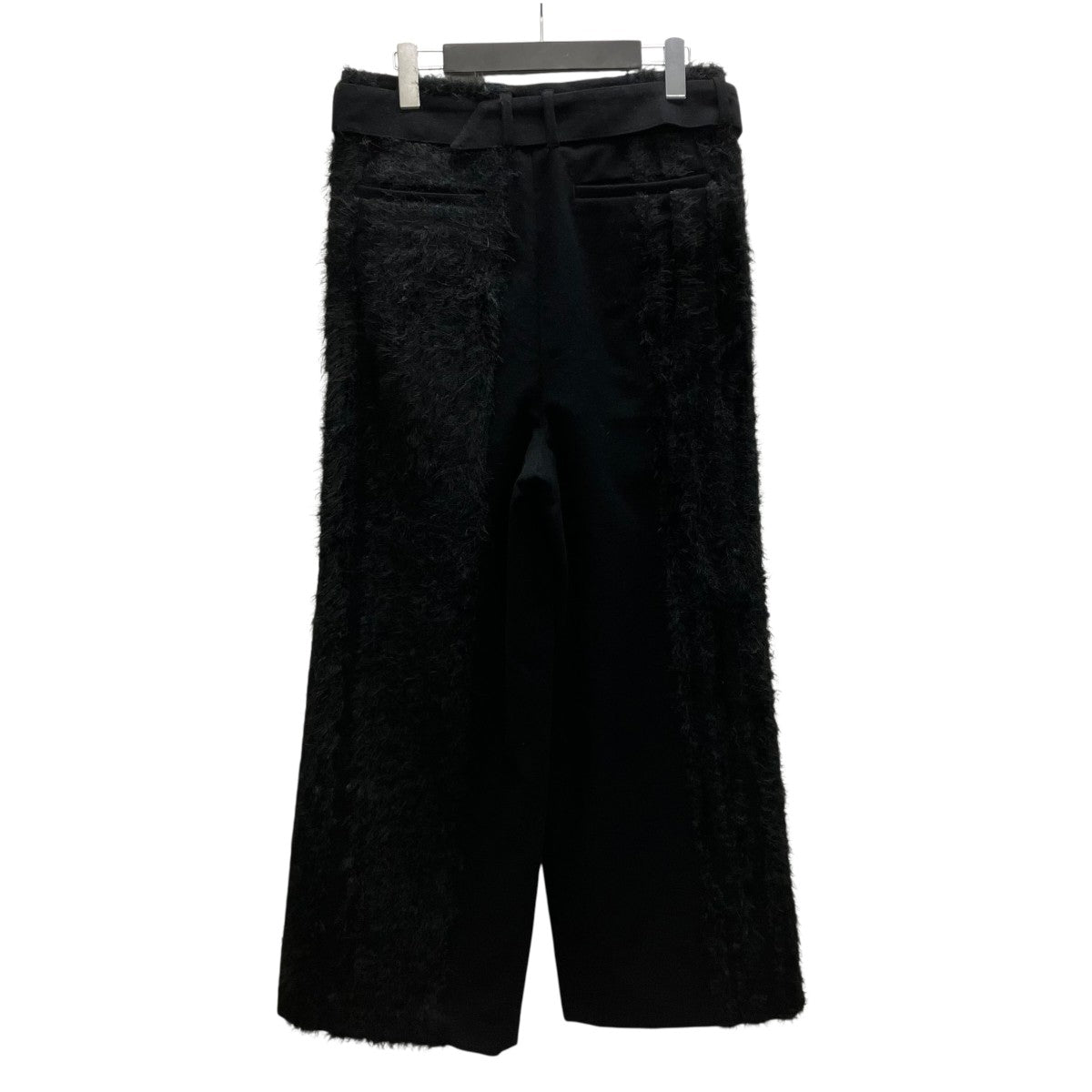 25AW FUR TWEED BELT PANTS ファーベルトパンツ