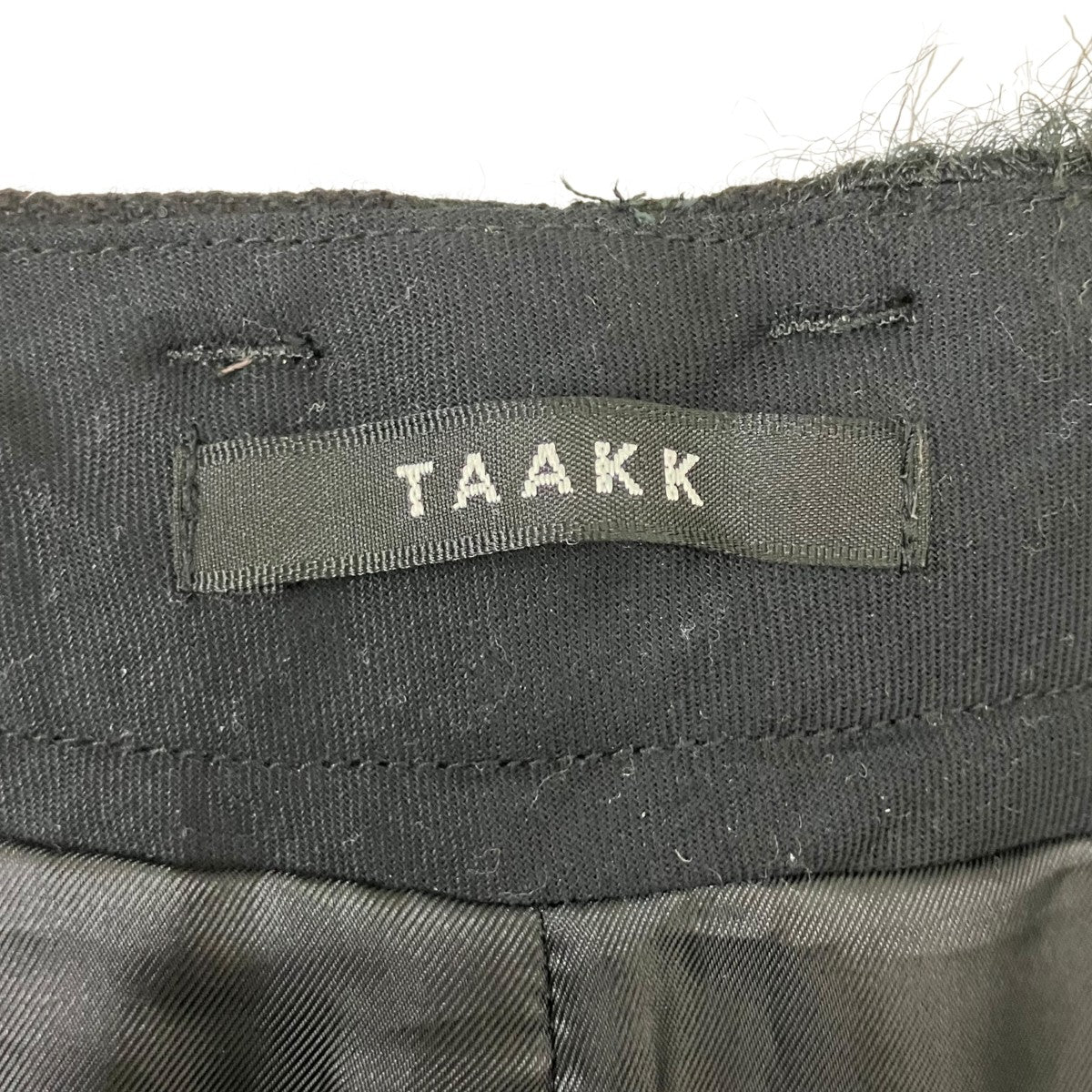 25AW FUR TWEED BELT PANTS ファーベルトパンツ