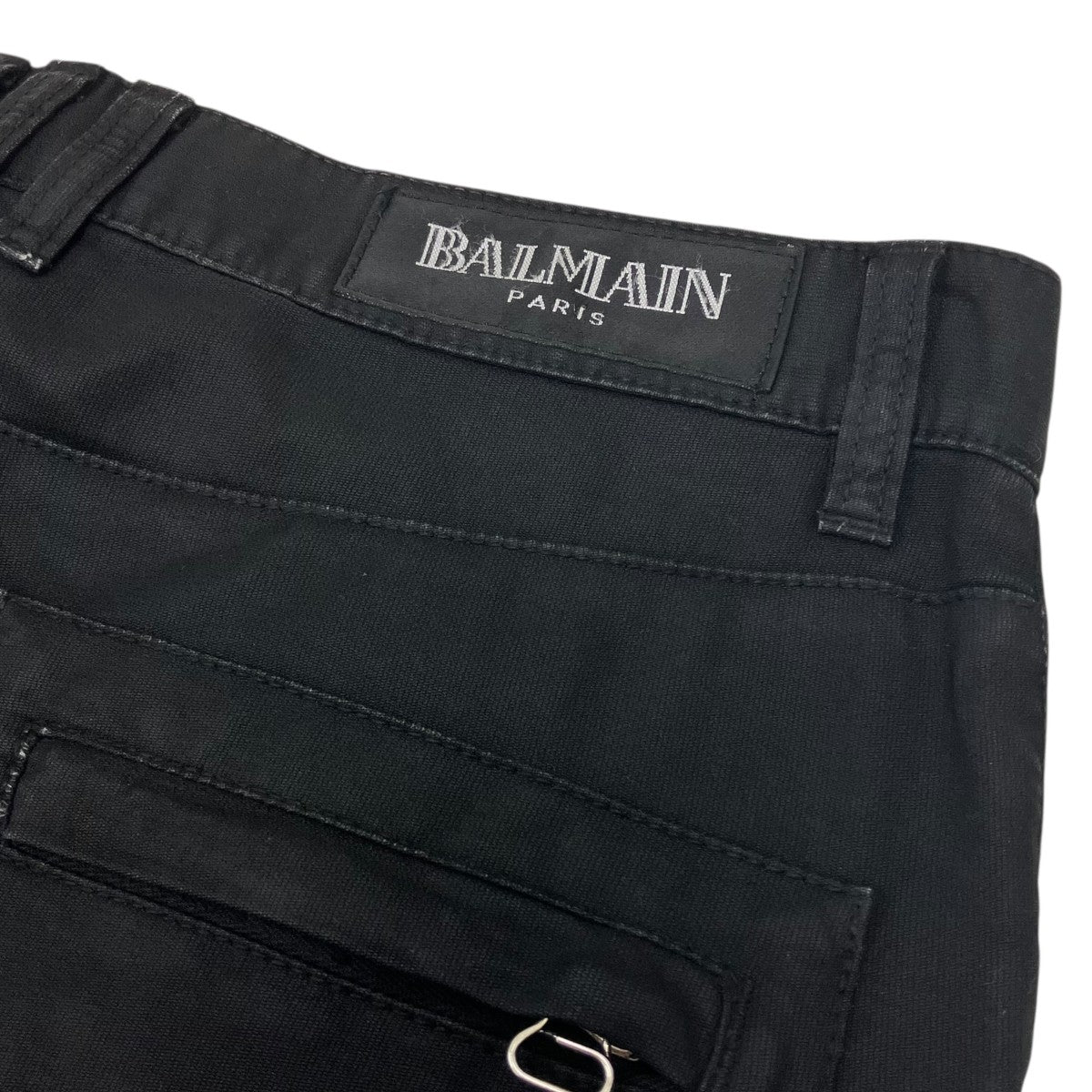 BALMAIN 08AW コーティングバイカーパンツ 古着・中古-5枚目のアイテム画像