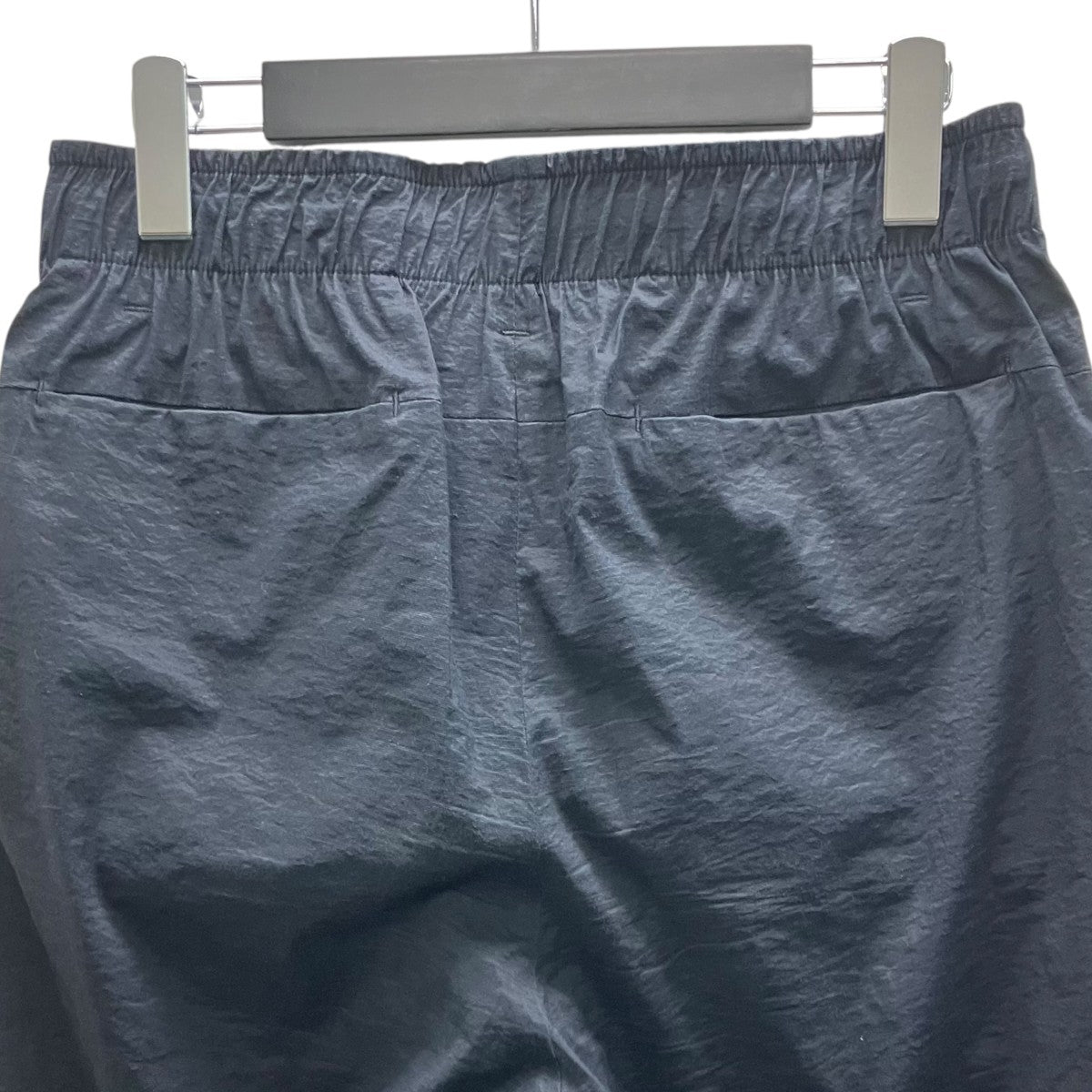 STRETCH CLOTH 2TUCK WIDE TAPERED PT ナイロンツータックパンツ