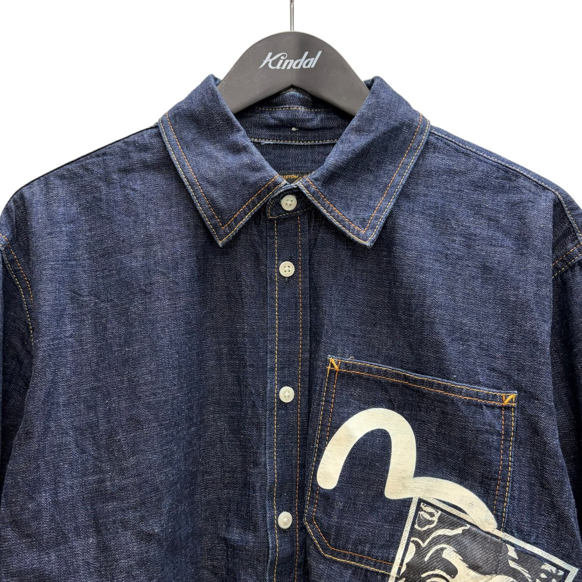 EVISU デニムシャツ 古着・中古-3枚目のアイテム画像