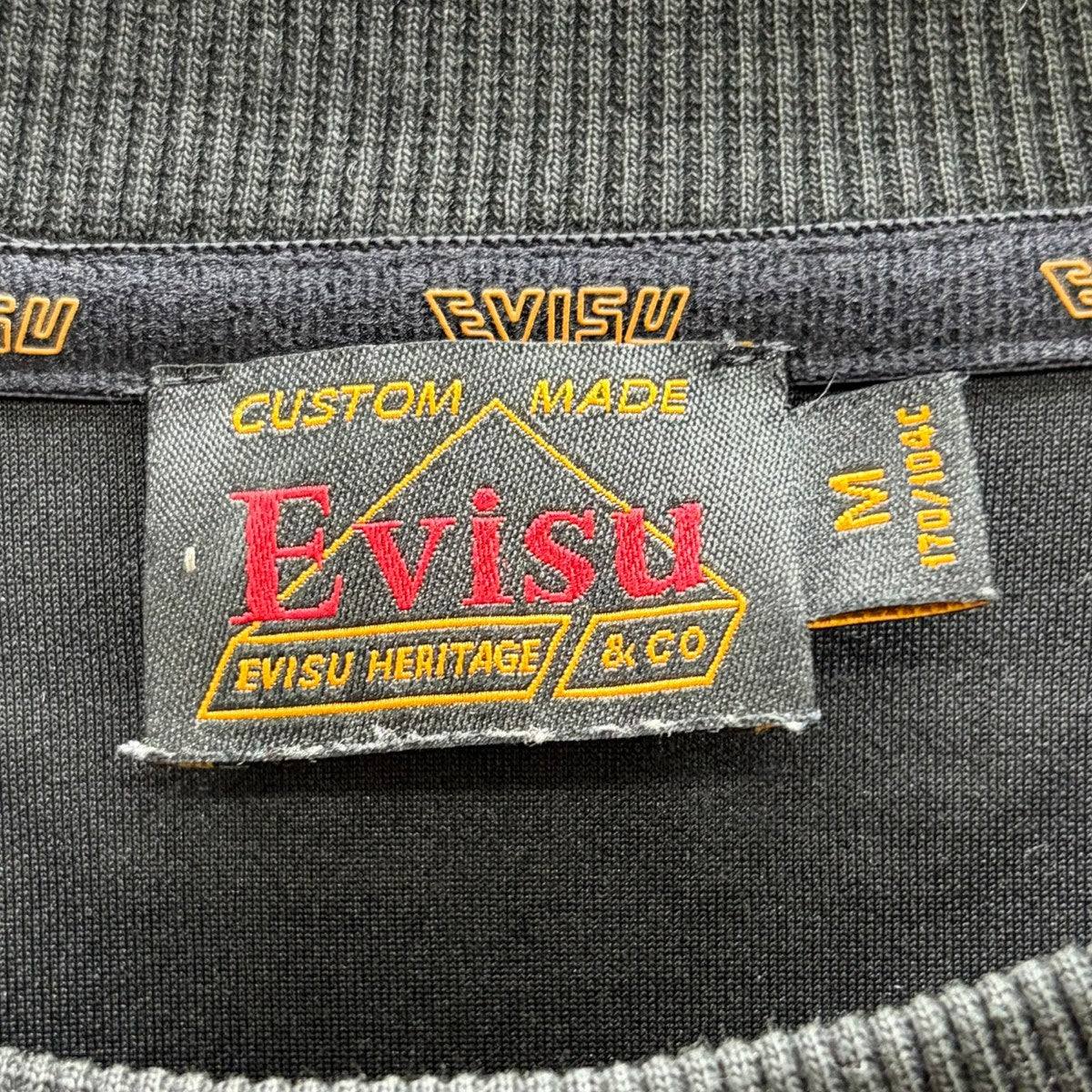 EVISU フェイクダイアモンドカモメ刺繍のルーズフィットスウェットシャツ 古着・中古-5枚目のアイテム画像