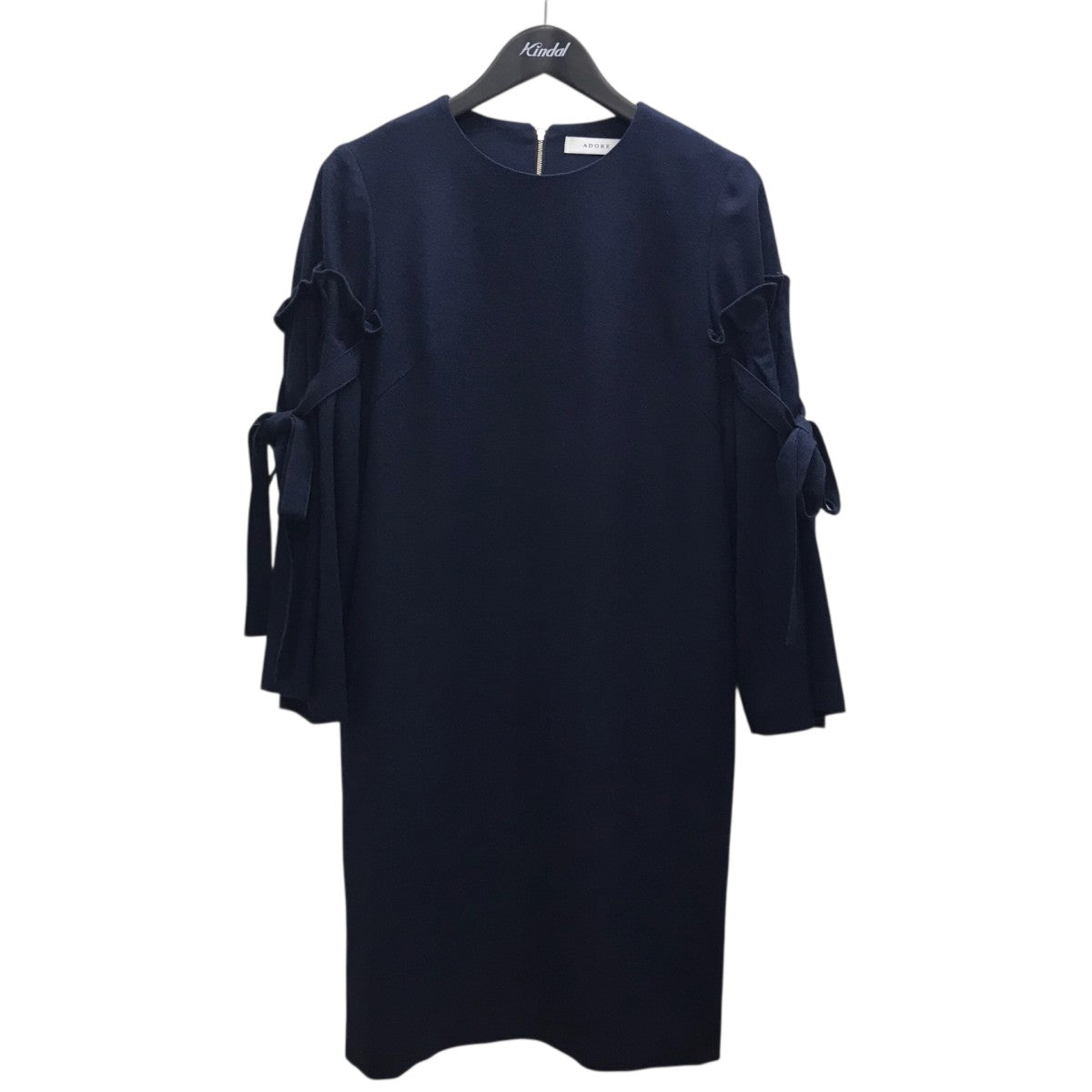 ADORE ライトフラノリボンスリーブワンピース 古着・中古-1枚目のアイテム画像