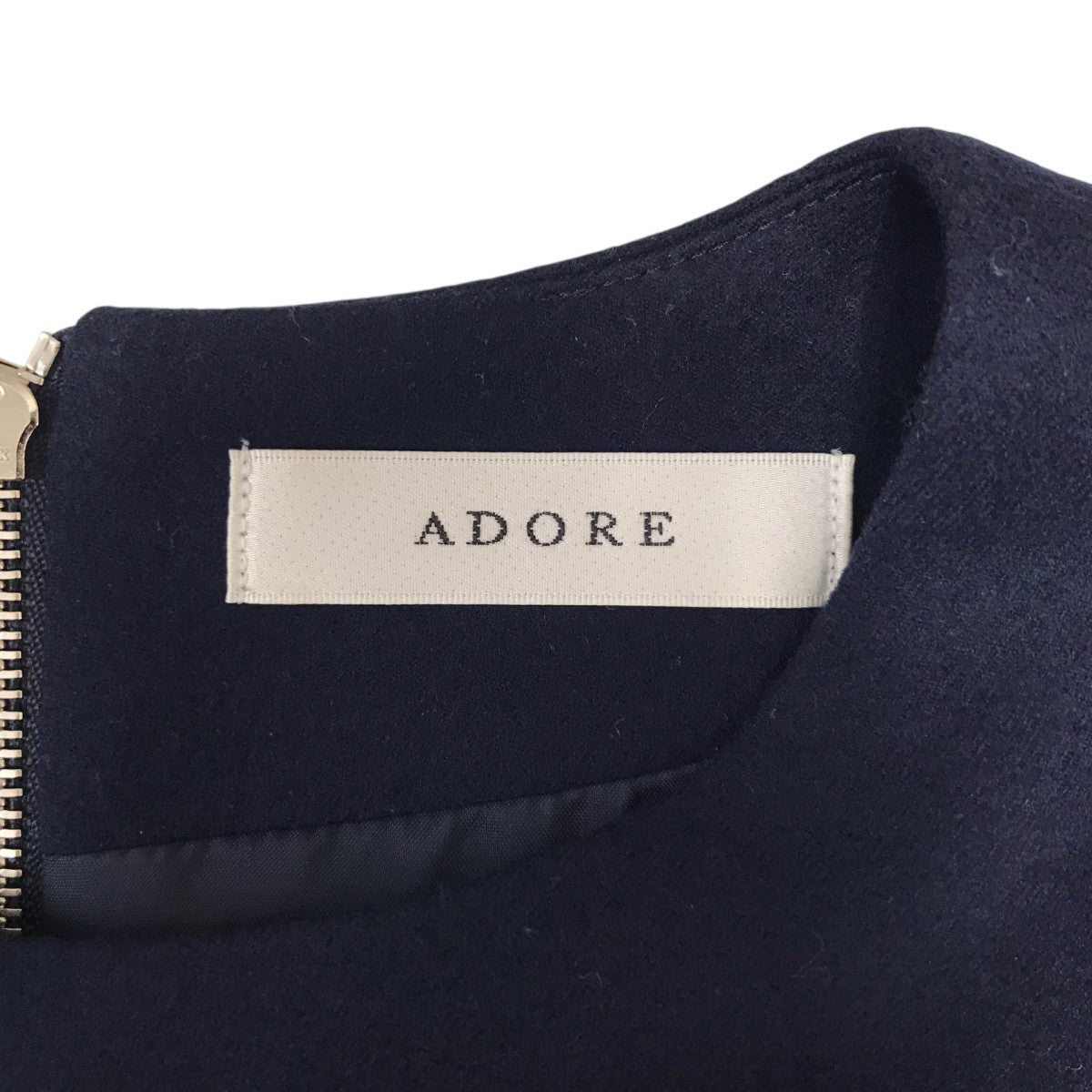 ADORE ライトフラノリボンスリーブワンピース 古着・中古-5枚目のアイテム画像