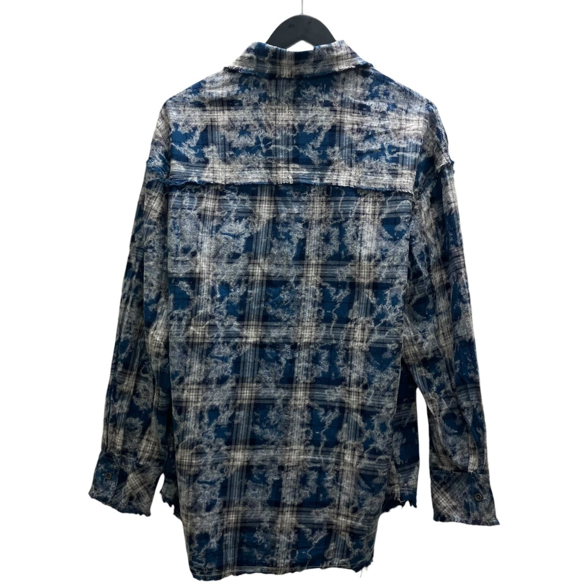 MAISON CASANOVA 加工チェックシャツ 古着・中古-2枚目のアイテム画像