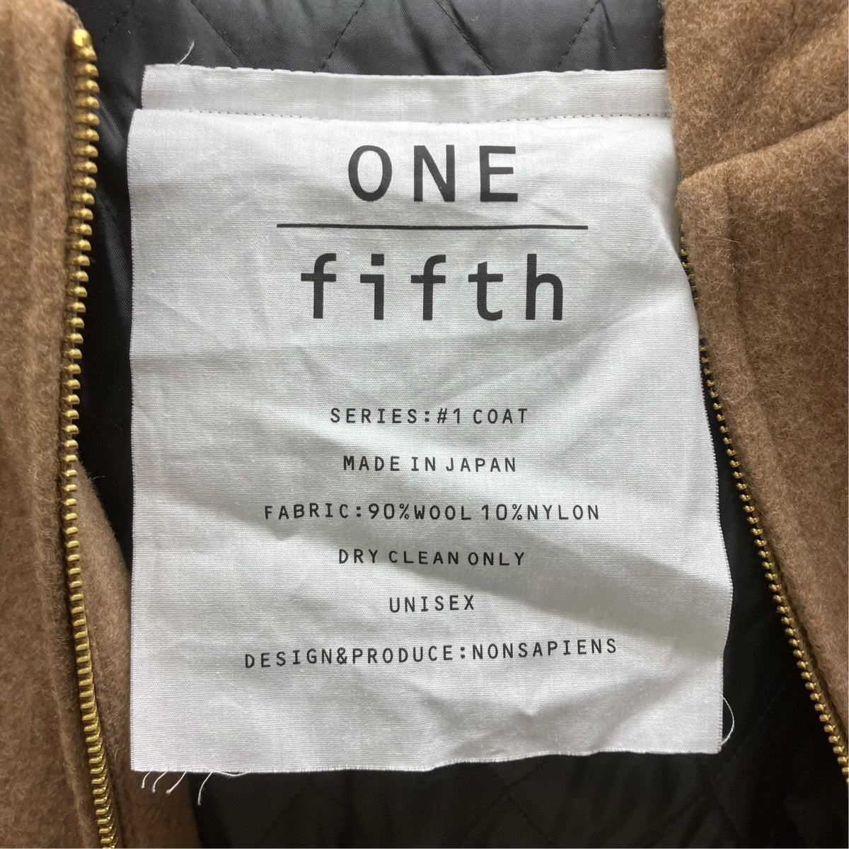 ONE fIfth ジップジャケット 古着・中古-5枚目のアイテム画像
