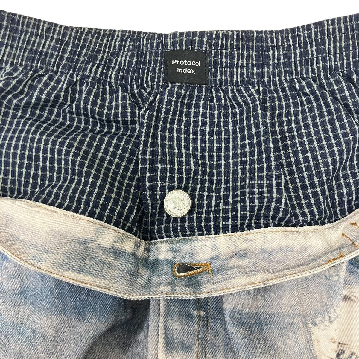 Protocol index レイヤードデニムパンツ 古着・中古-5枚目のアイテム画像