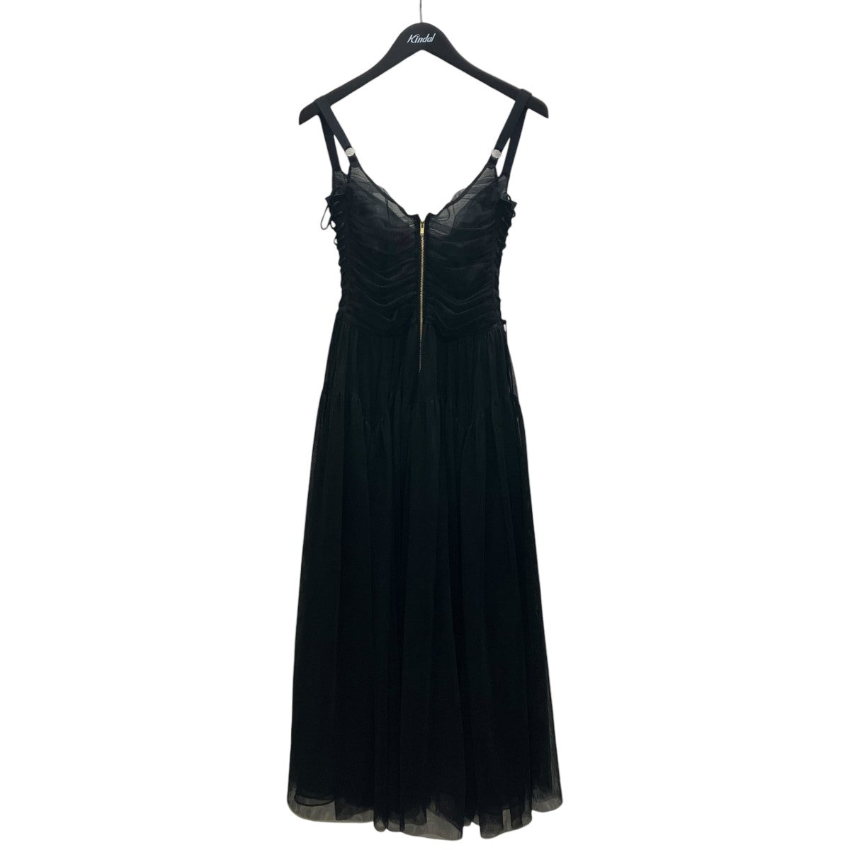 22AWtulle dressチュール ギャザー ドレス キャミ ワンピース