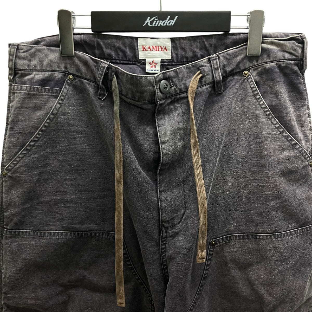 KAMIYA Satin Painter Pants ペインターパンツ 古着・中古-2枚目のアイテム画像