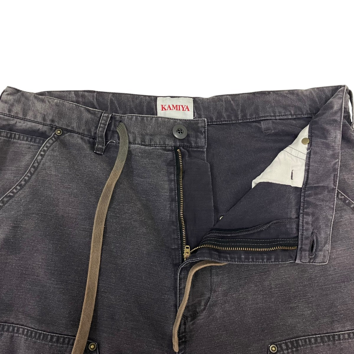 KAMIYA Satin Painter Pants ペインターパンツ 古着・中古-5枚目のアイテム画像