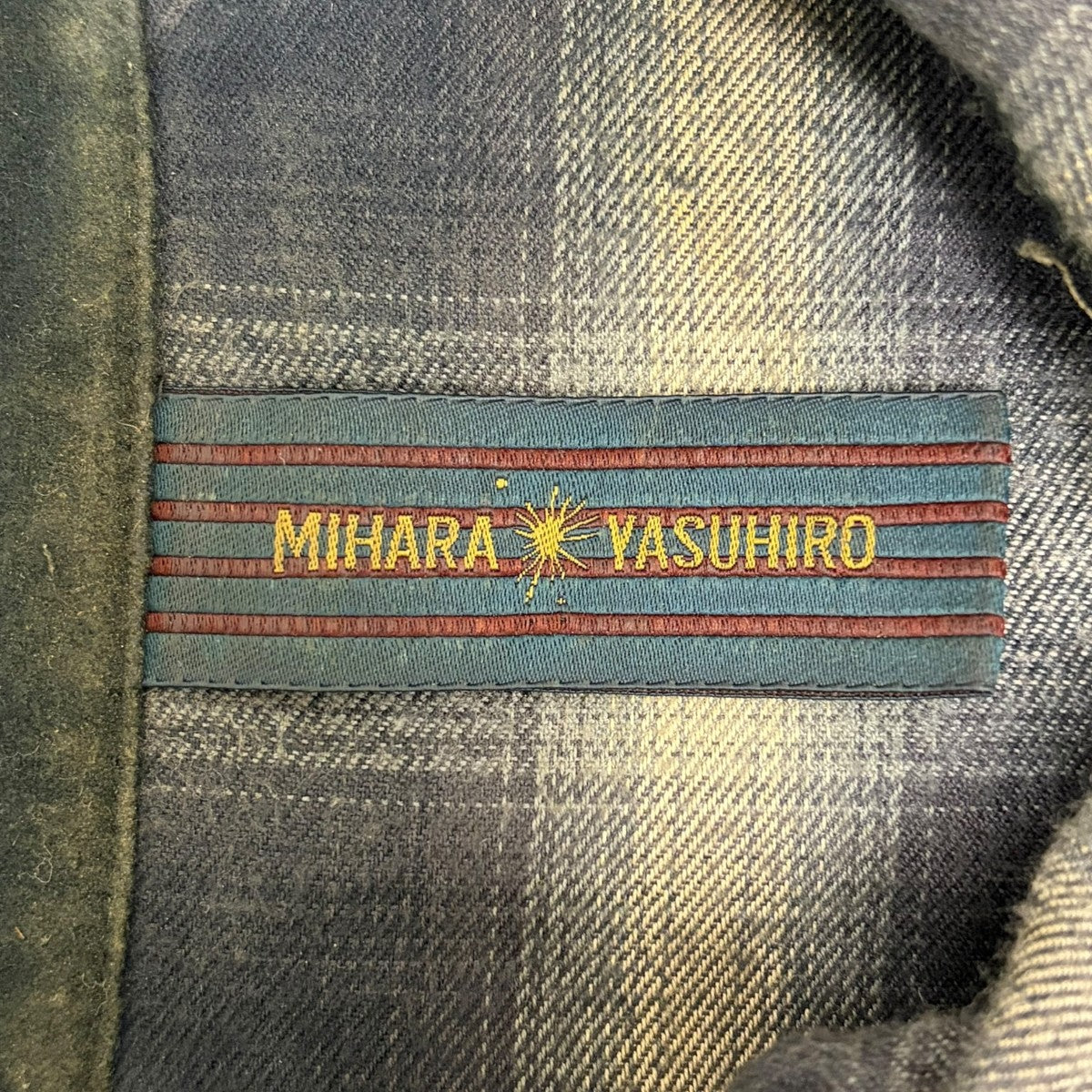 ダメージ加工チェックシャツ