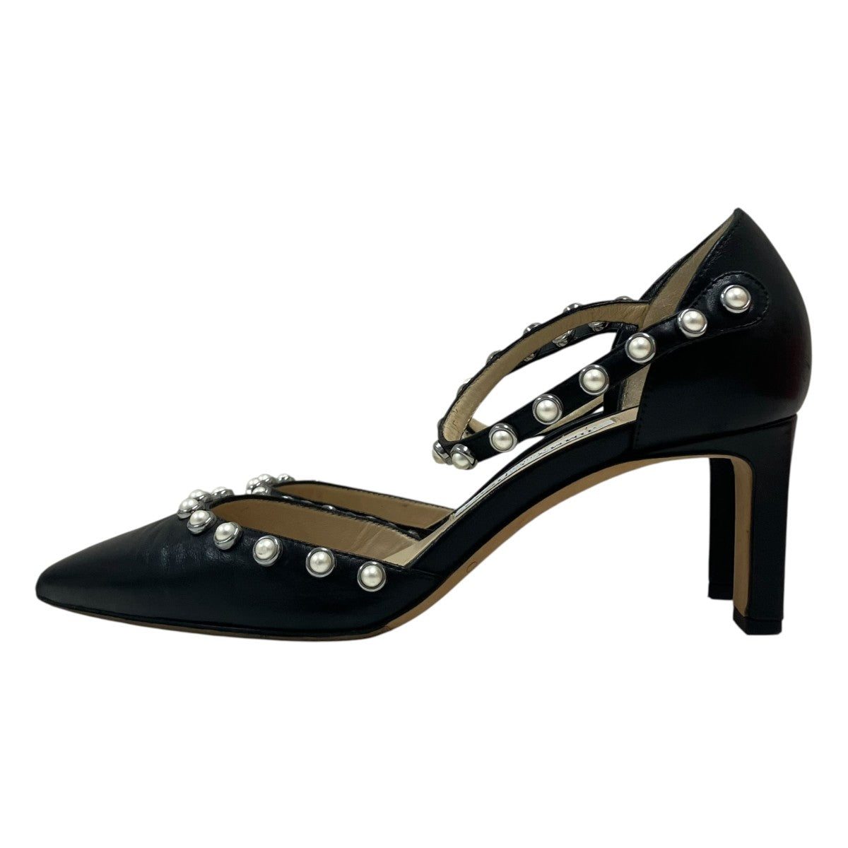 JIMMY CHOO Leema 65パールスタッズパンプス 古着・中古-3枚目のアイテム画像