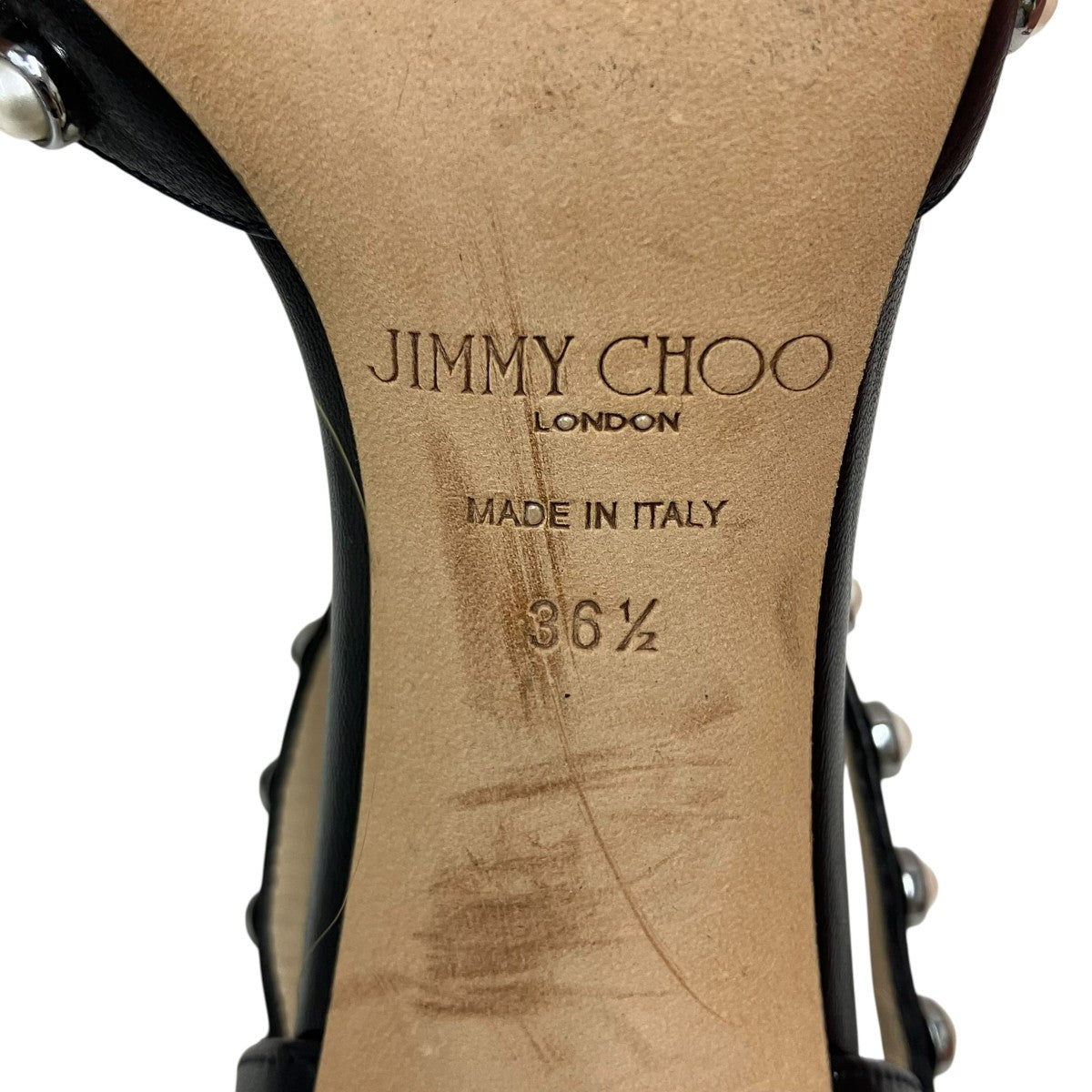 JIMMY CHOO Leema 65パールスタッズパンプス 古着・中古-6枚目のアイテム画像
