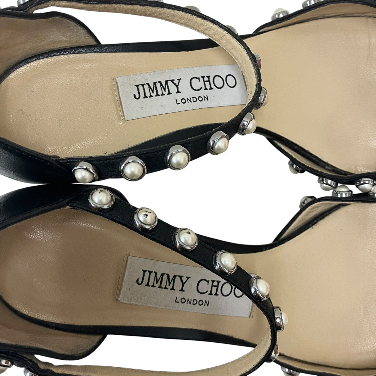 JIMMY CHOO Leema 65パールスタッズパンプス 古着・中古-7枚目のアイテム画像