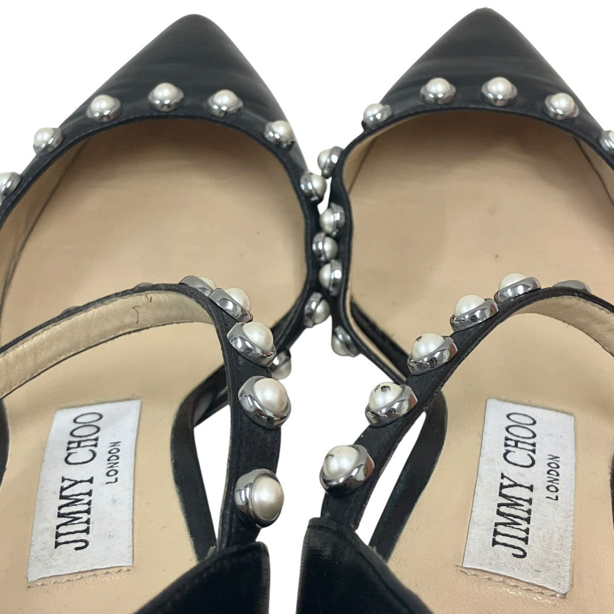 JIMMY CHOO Leema 65パールスタッズパンプス 古着・中古-8枚目のアイテム画像