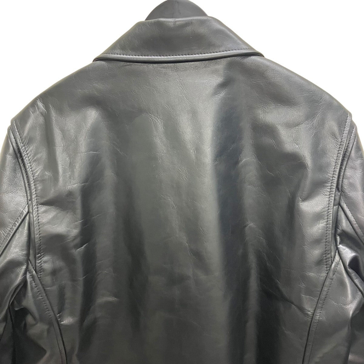 BOTTEGA VENETA 19FW カーフレザー ダブルライダースジャケット 古着・中古-4枚目のアイテム画像