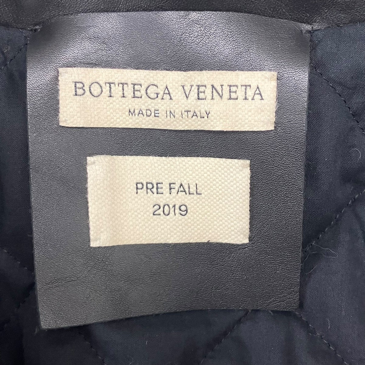 BOTTEGA VENETA 19FW カーフレザー ダブルライダースジャケット 古着・中古-7枚目のアイテム画像