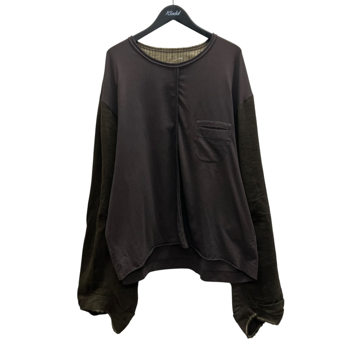24SS Collaged Wide Sleeves LS Tee オーバーサイズカットソー