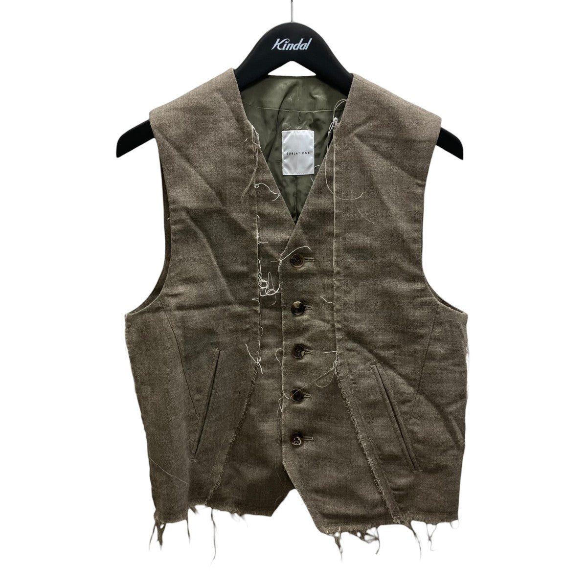 ROUGH WOOL WAIST COAT ．15 サマーツイードベスト