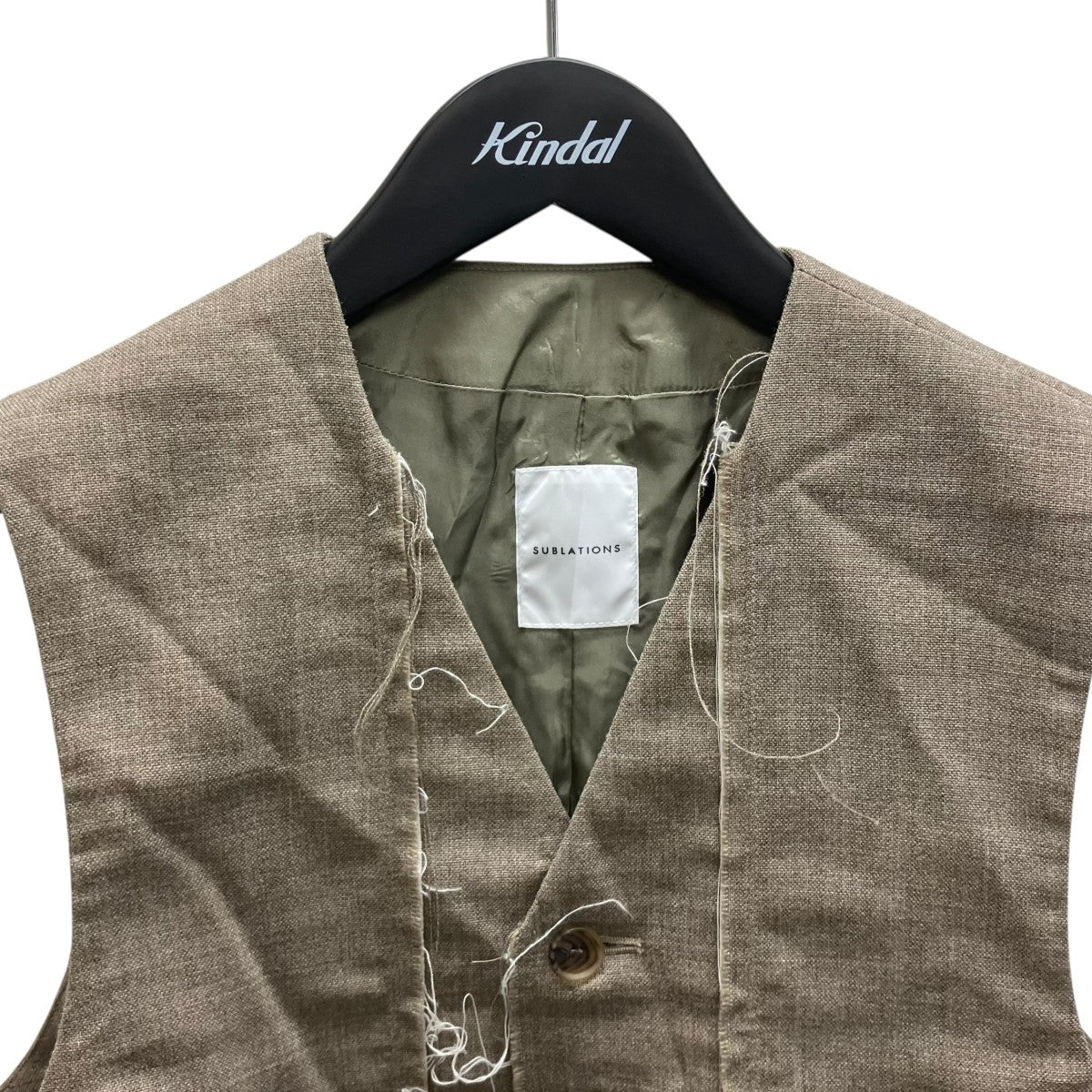 ROUGH WOOL WAIST COAT ．15 サマーツイードベスト
