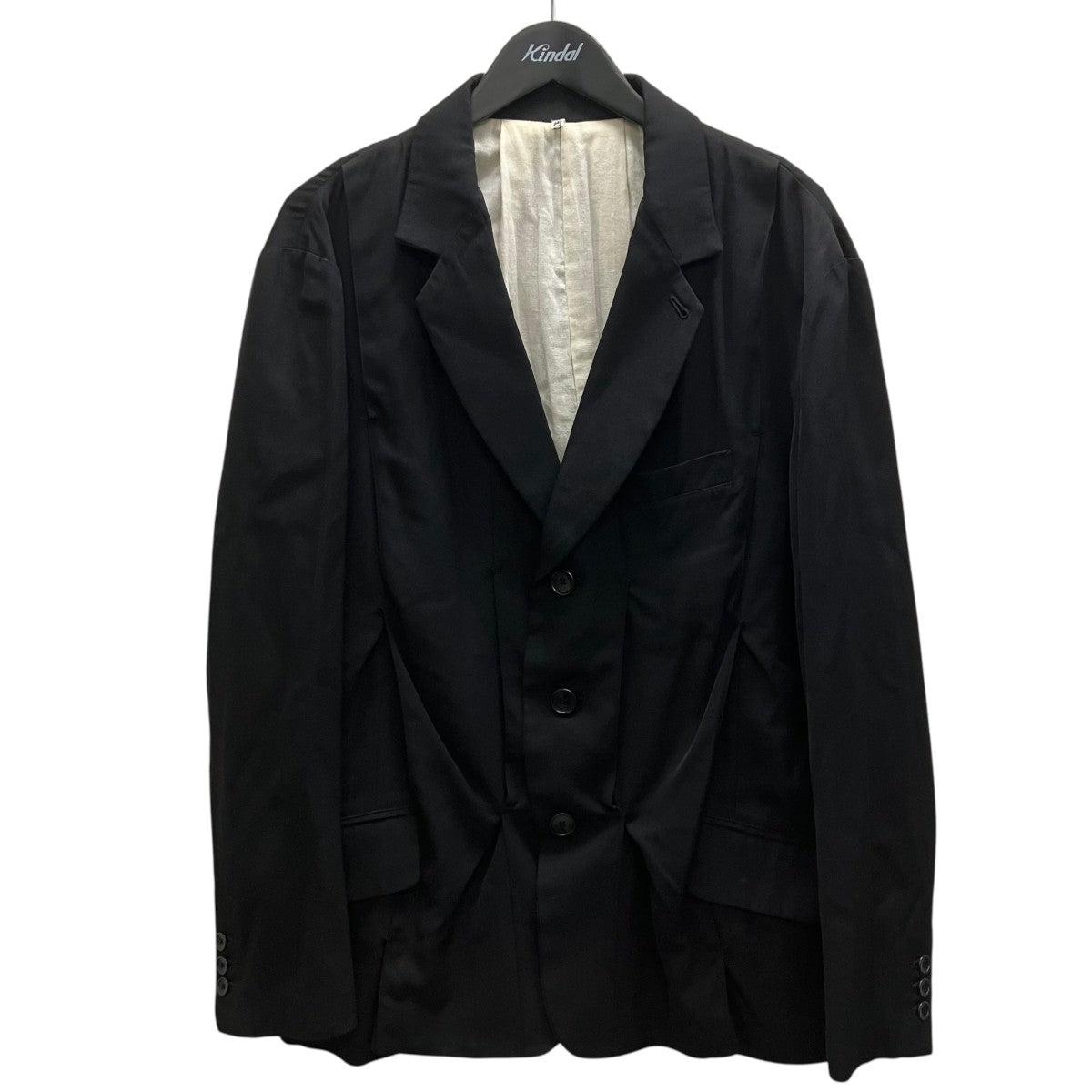 23AW Pleat-detail single-breasted jacketプリーツジャケット