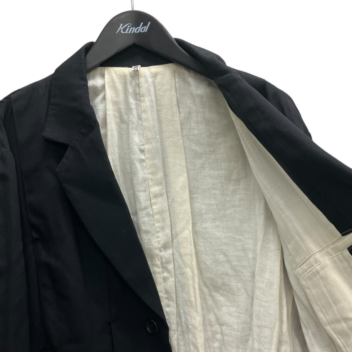 23AW Pleat-detail single-breasted jacketプリーツジャケット