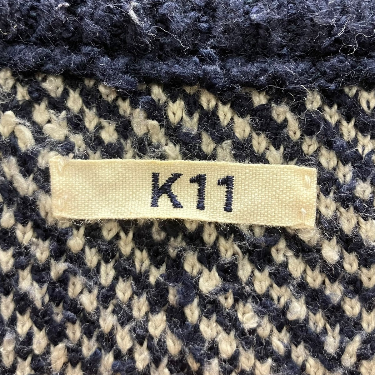 Intarsia-knit jumperジャカードニット