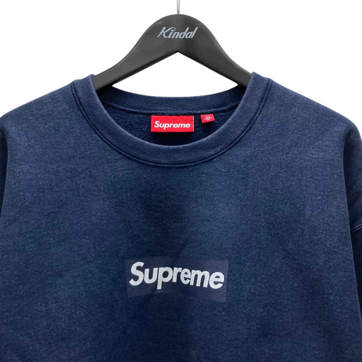 25SSWashed Box Logo Crewneckボックスロゴクルーネックスウェット