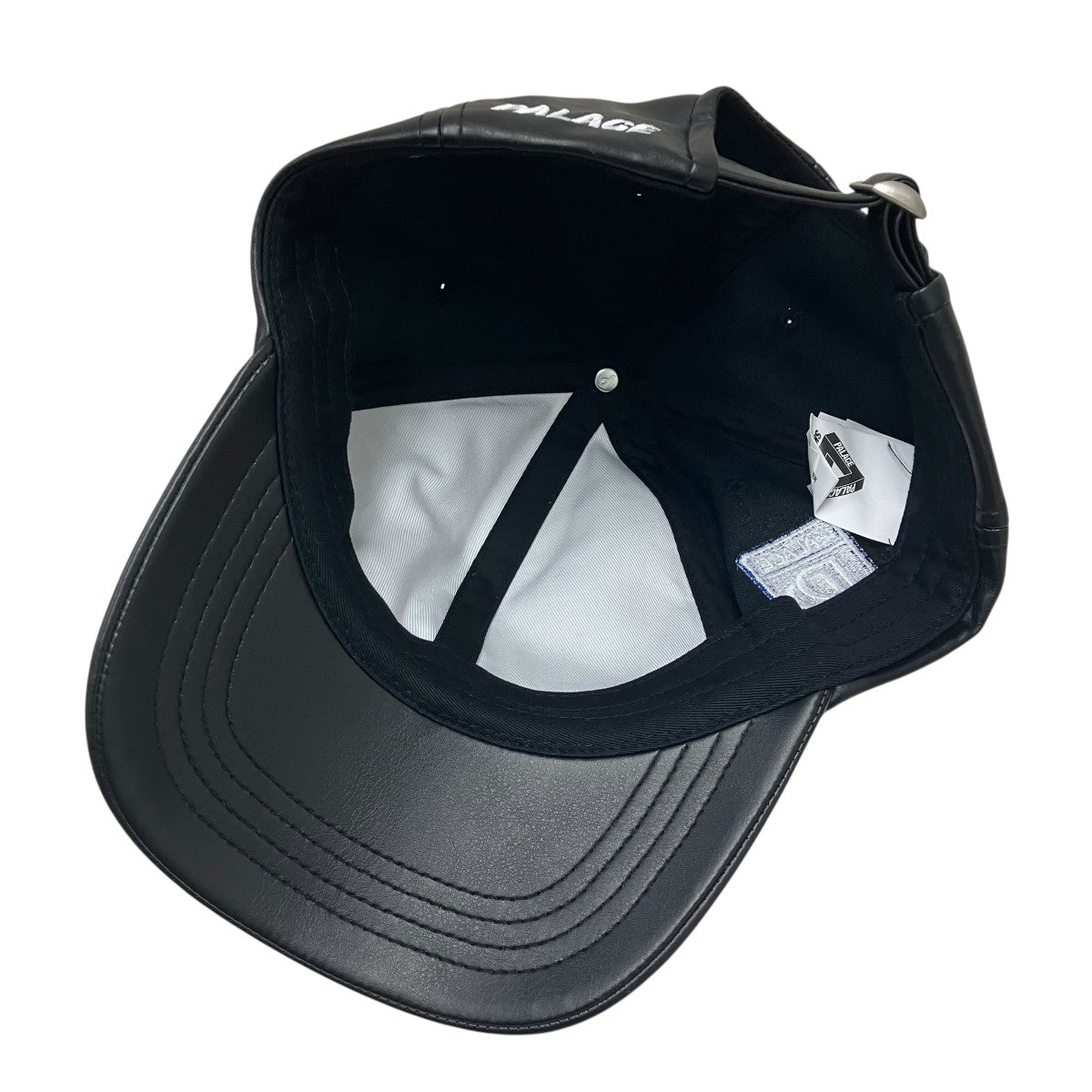 FAUX LEATHER  P 6-PANELキャップ