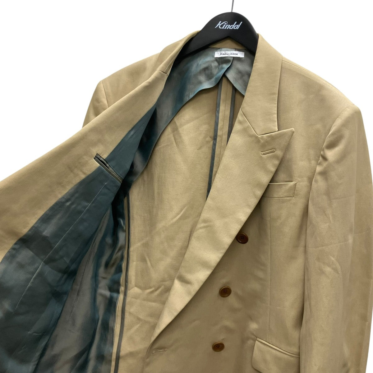FUMIKA UCHIDA(フミカウチダ) Twill Peaked Lapel Double Jacket