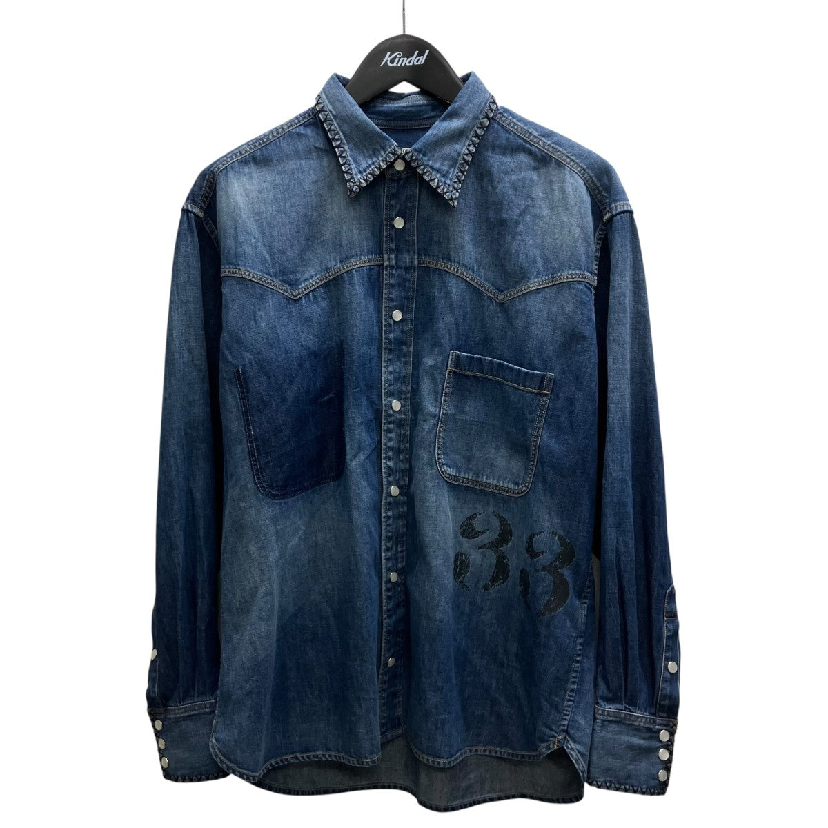 26SS Hand-Embridered Denim Shirt デニムシャツ
