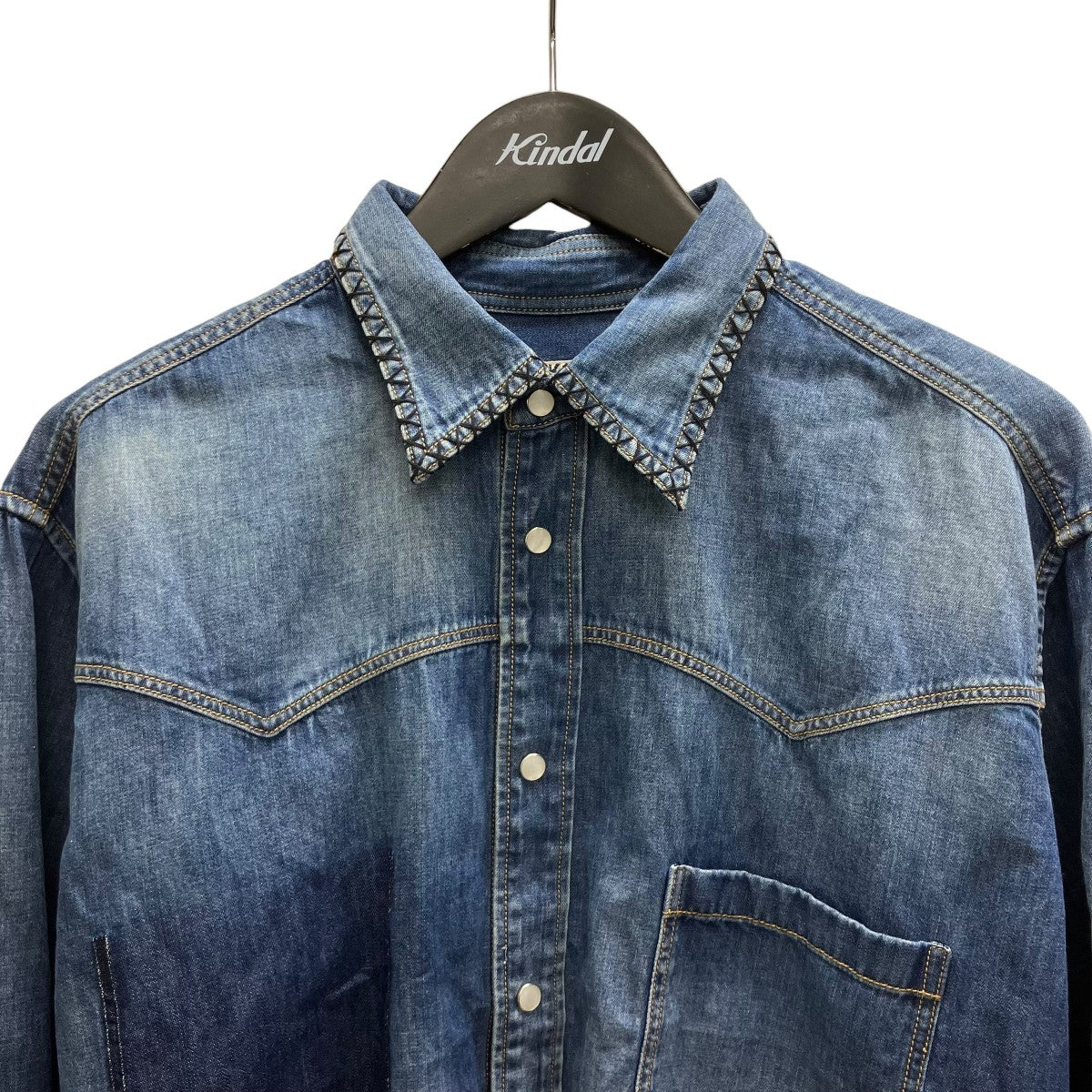 26SS Hand-Embridered Denim Shirt デニムシャツ