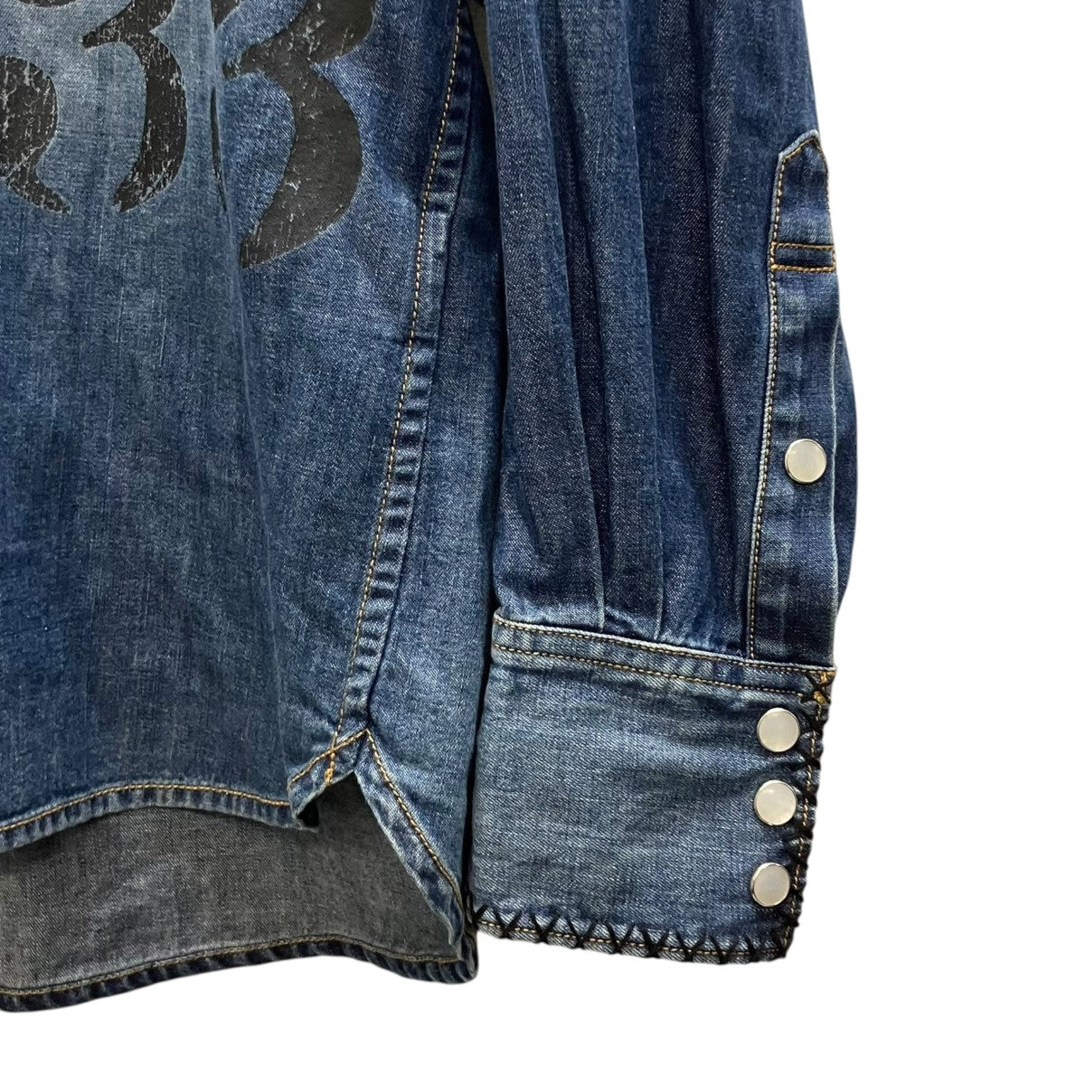 26SS Hand-Embridered Denim Shirt デニムシャツ