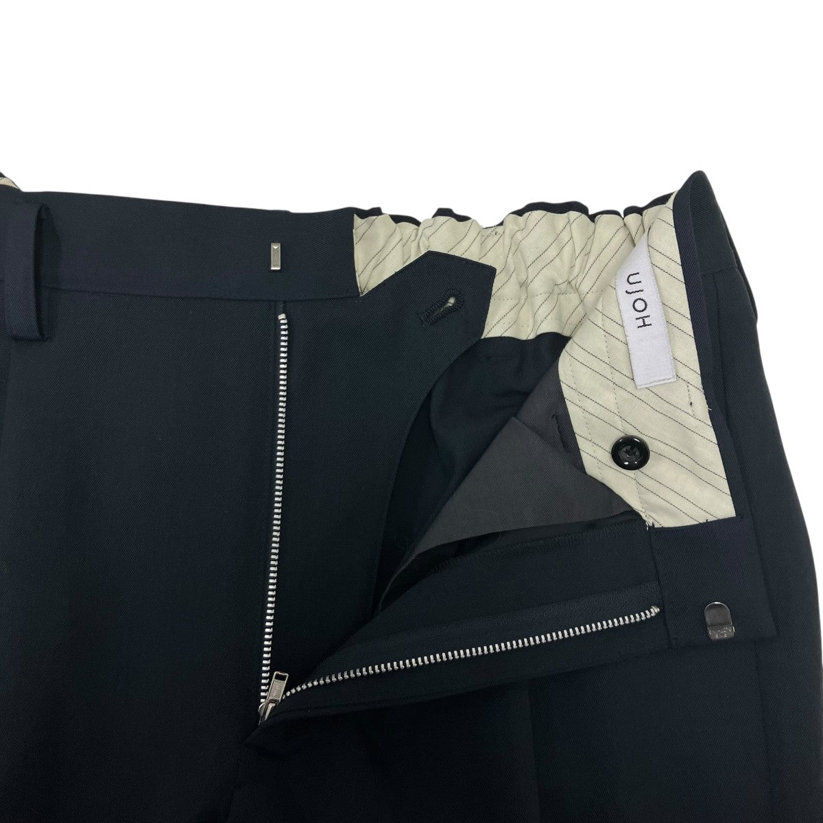 UJOH(ウジョー) スリットパンツ M743-P51-103 グレー×ネイビー サイズ