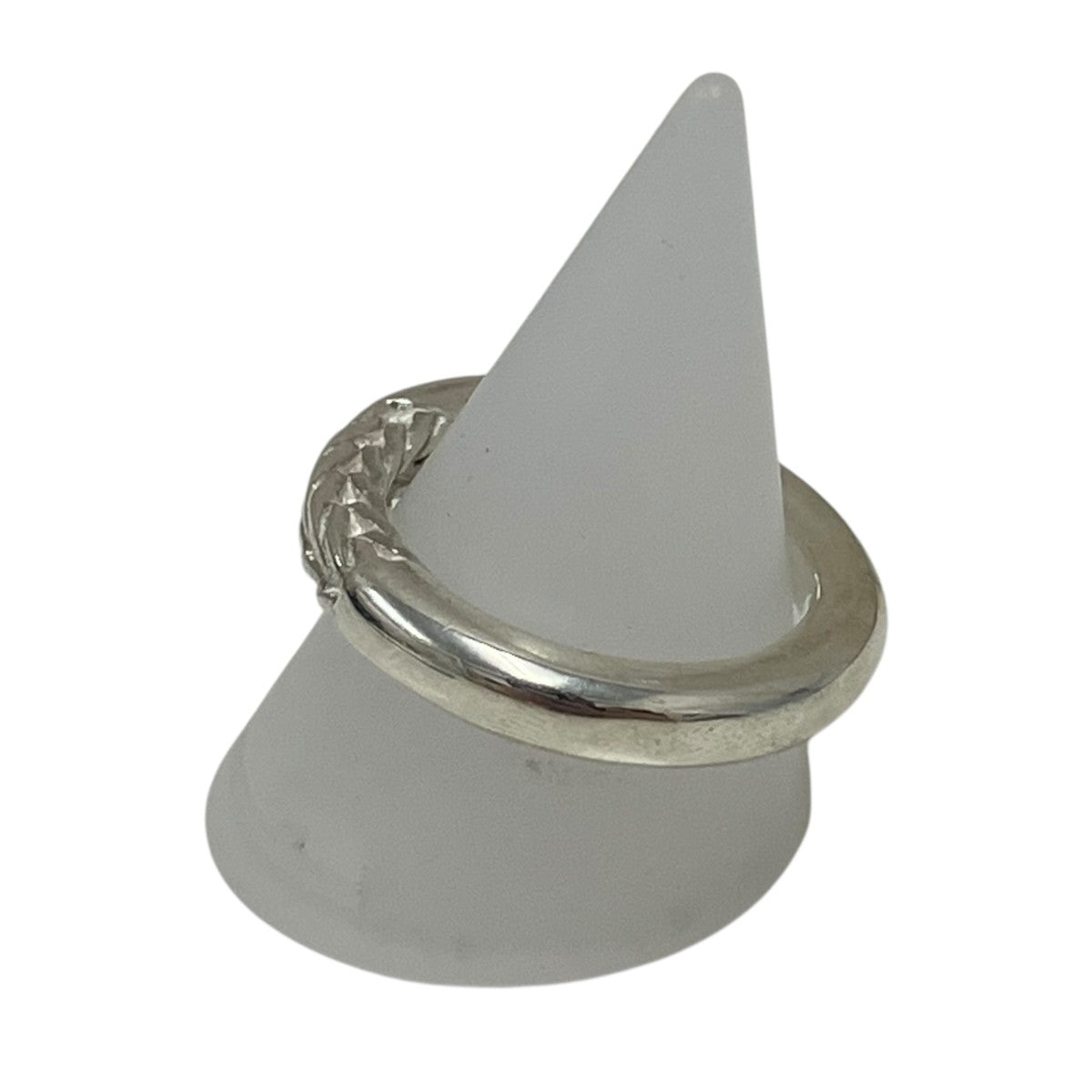 R-084 Braided silver ring