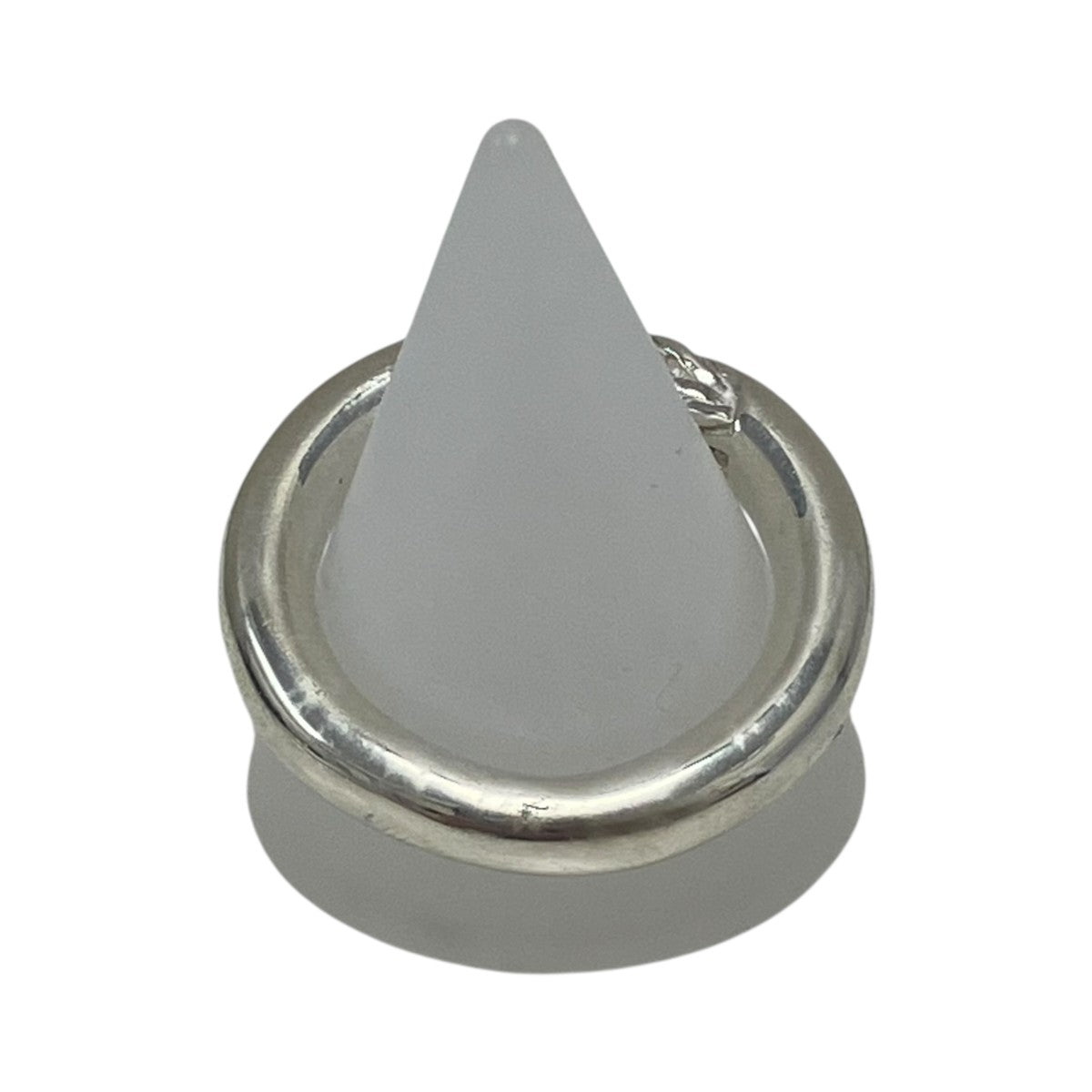 R-084 Braided silver ring