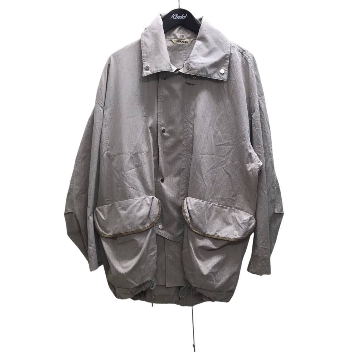 AURALEE WASHED FINX RIPSTOP CHAMBRAY BIG FIELD BLOUSON ブルゾン 古着・中古-1枚目のアイテム画像