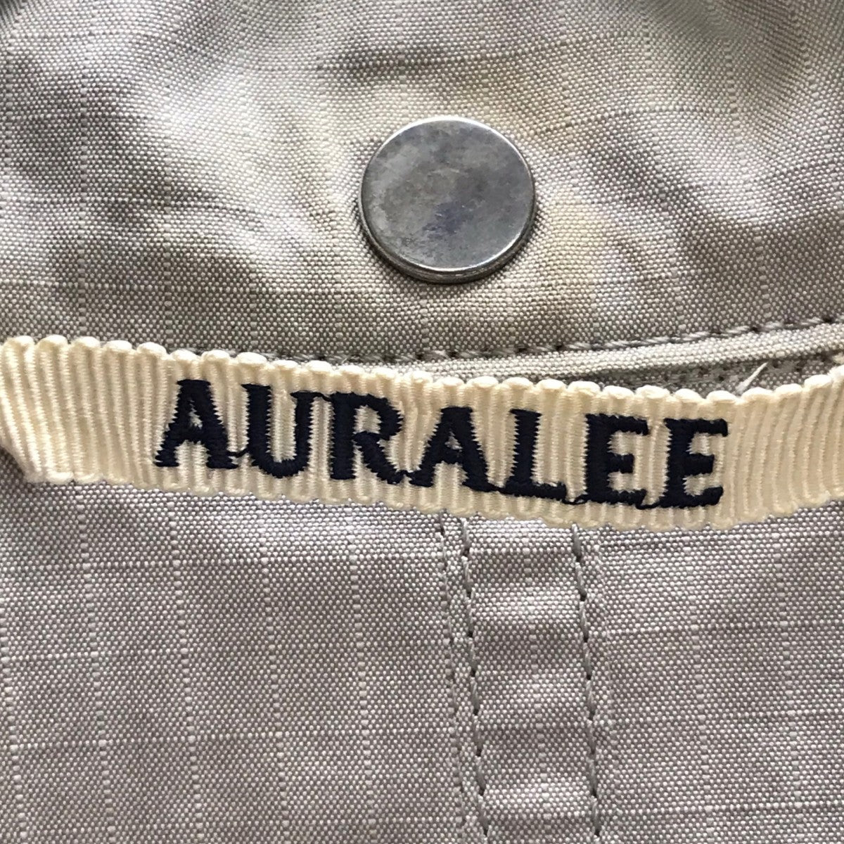 AURALEE WASHED FINX RIPSTOP CHAMBRAY BIG FIELD BLOUSON ブルゾン 古着・中古-6枚目のアイテム画像