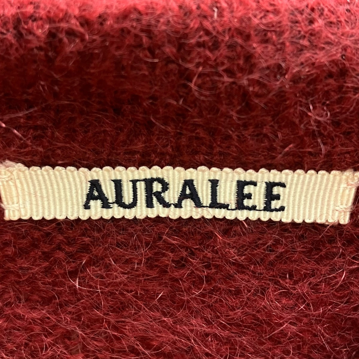 AURALEE 22AW BRUSHED MOHAIR CARDIGAN モヘヤポロカーディアン 古着・中古-5枚目のアイテム画像