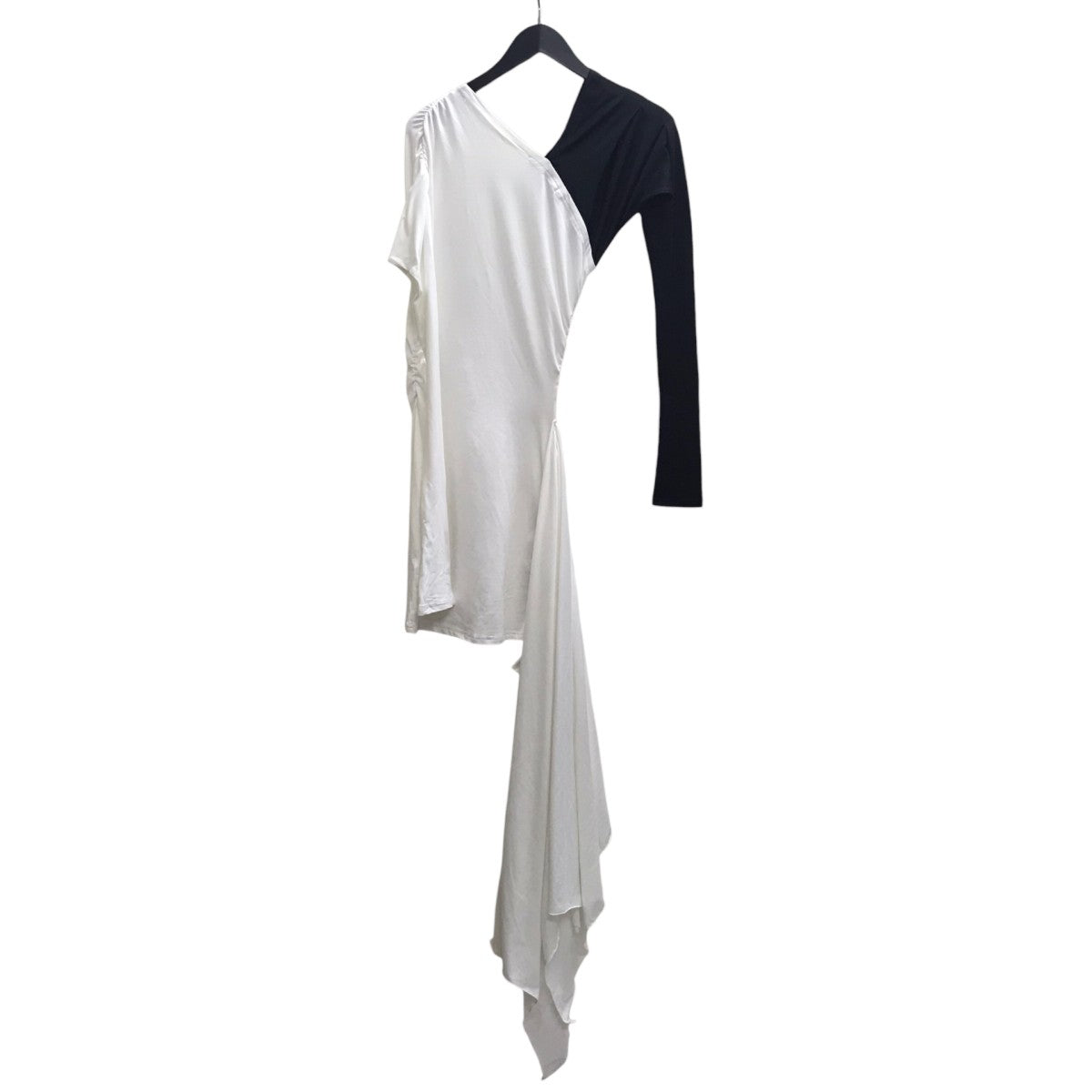 THE RED THREAD S offshoulder draped dress mini ドレス 古着・中古-2枚目のアイテム画像