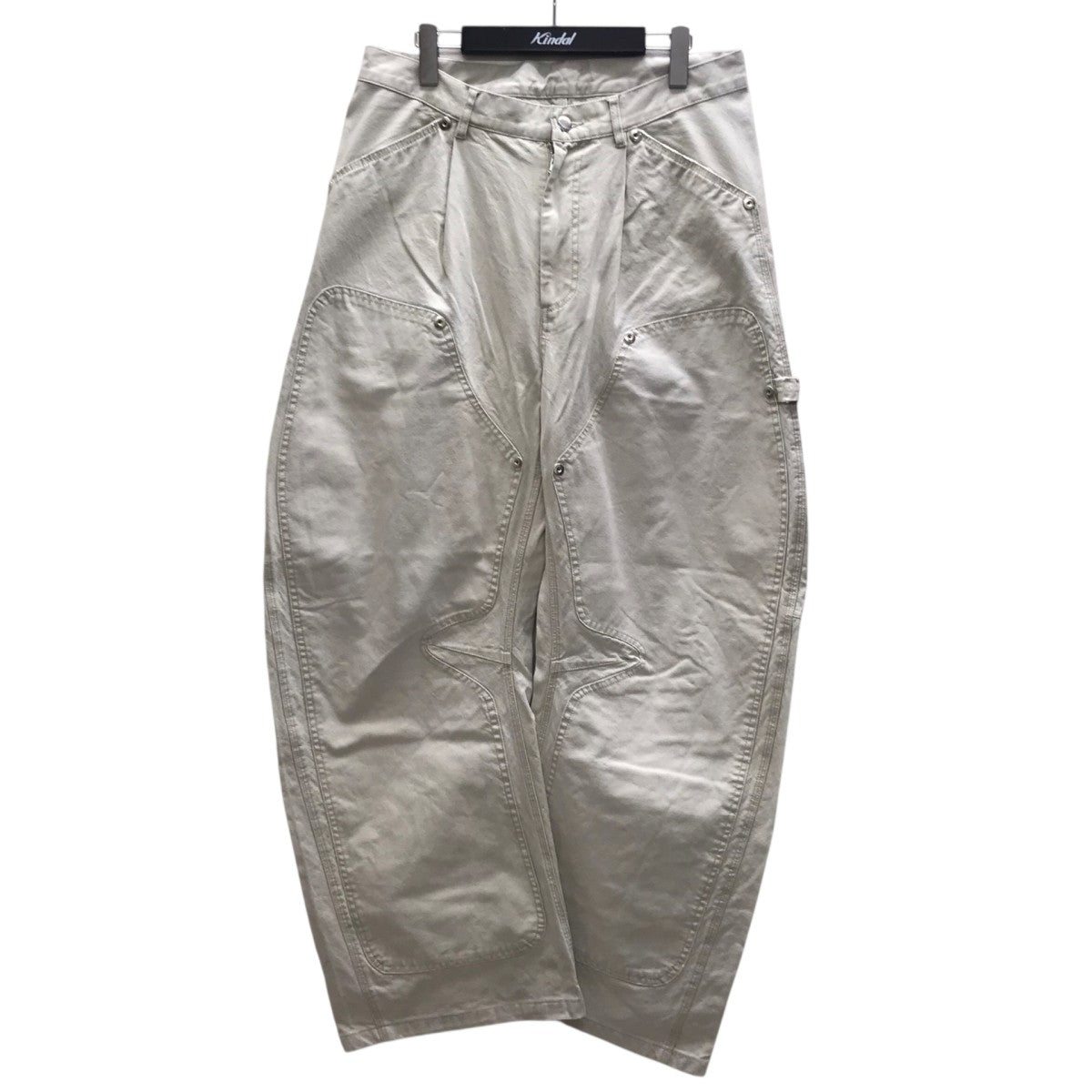 DUCK DOUBLE KNEE CURVED LEG PANTSダブルニーカーブパンツ