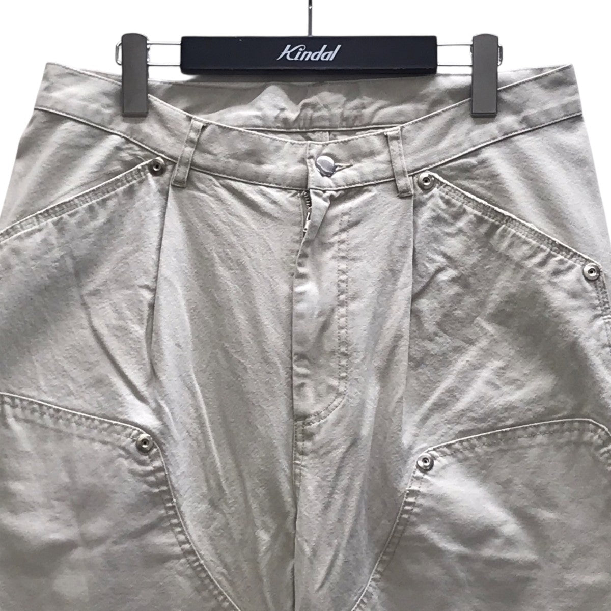 DUCK DOUBLE KNEE CURVED LEG PANTSダブルニーカーブパンツ