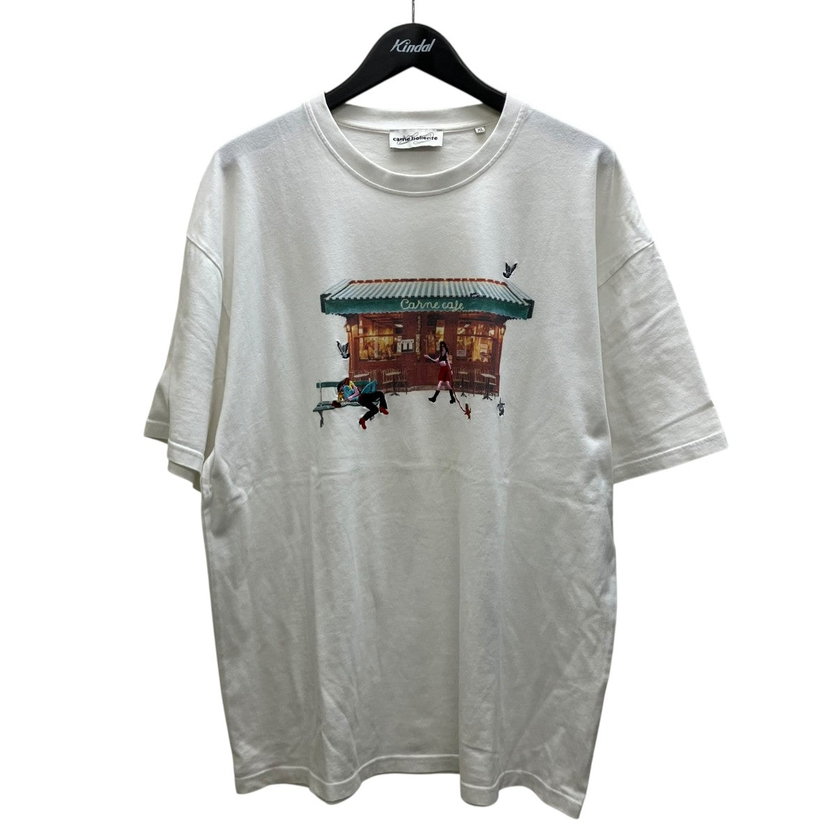 Cafe Tee刺繍プリントTシャツ