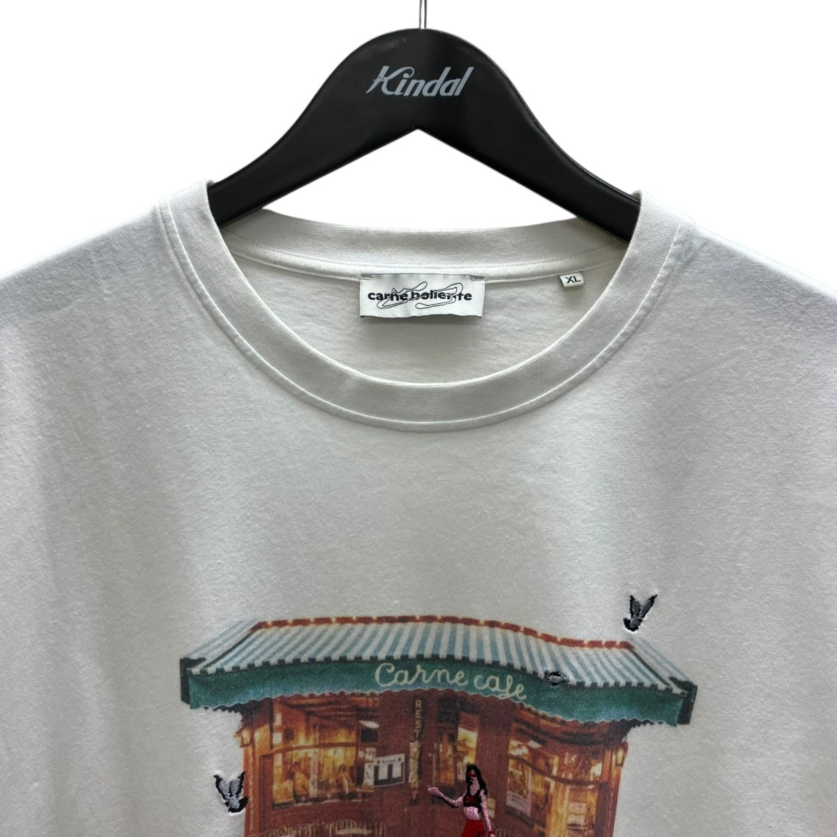 Cafe Tee刺繍プリントTシャツ